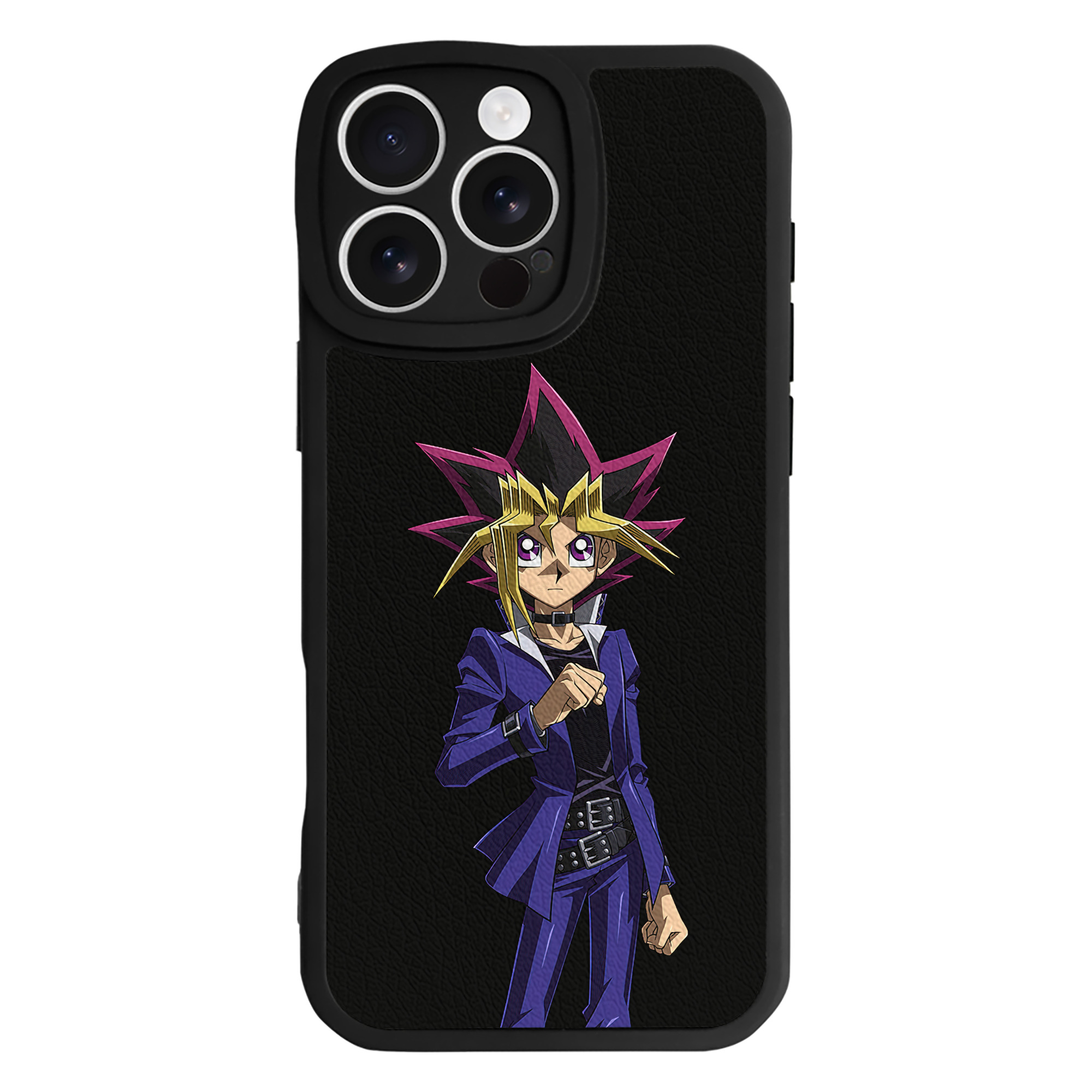 遊☆戯☆王 Yu-Gi-Oh! 【iPhone 16シリーズ対応】シリコンスマホケース（レザー調） 材質：シリコン